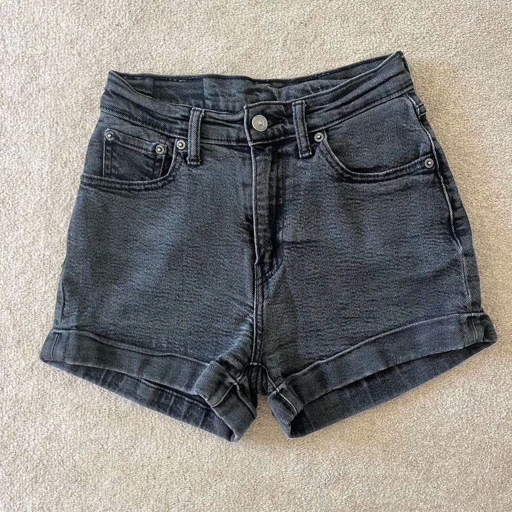 Levi's high waisted jean shorts
